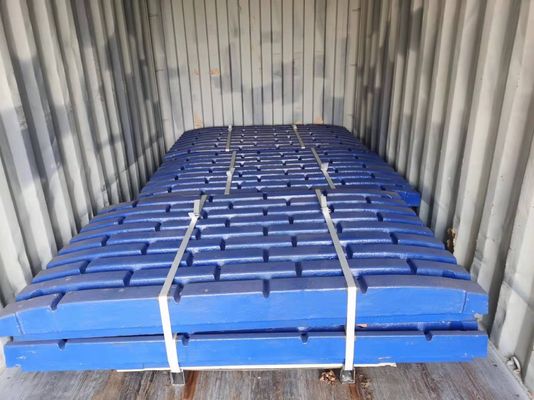 Clasificación de las partes de uso del triturador de mandíbulas Terex Placa de mandíbula de acero de alto manganeso para un rendimiento superior