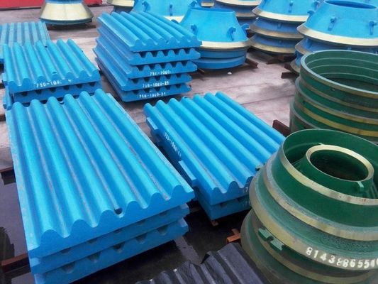 Máquina de trituración de rocas Telsmith H3244 trituradora de mandíbula con piezas de repuesto Placa de dientes