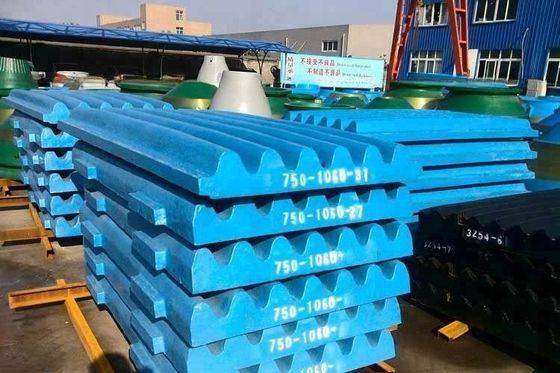 Máquina de trituración de rocas Telsmith H3244 trituradora de mandíbula con piezas de repuesto Placa de dientes