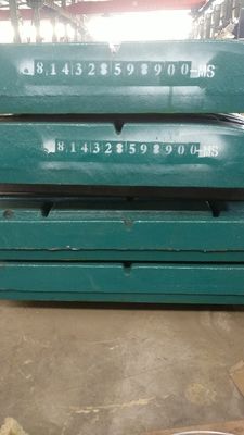 Material resistente al desgaste Placa de mandíbula para trituradora de mandíbula C125 Partes de repuesto en minería de mineral