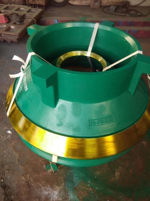 52 SBS Piezas de repuesto de trituradora de conos Cubo de revestimiento cóncavo y manto utilizado para la extracción de mineral