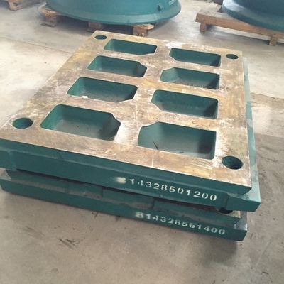 Tecnología avanzada de minería de piedra trituradora de mandíbula piezas de desgaste C125 placa de mandíbula