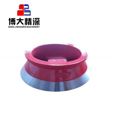 Reemplazo de revestimientos de cuencos para trituradoras de acero Mn18Cr2 de alto manganeso para HP300 HP400 HP500