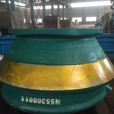 Reemplazo de revestimientos de cuencos para trituradoras de acero Mn18Cr2 de alto manganeso para HP300 HP400 HP500