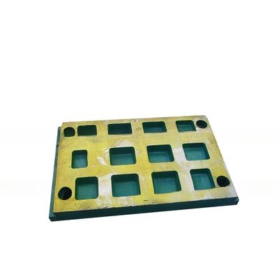 C80 triturador de mandíbula partes de desgaste de acero de alto manganeso placa de mandíbula con excelente y duradero