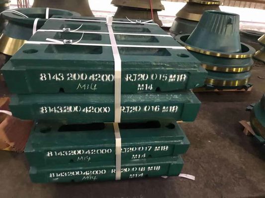Placa de mandíbula OEM para triturador de mandíbula de piedra CJ412 Aceptable para la norma EN124