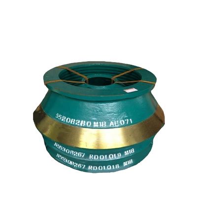 Alta minería de acero con manganeso Symons piezas de repuesto de triturador de cono HP300 HP400 HP500 manto y cóncavo del revestimiento de la taza