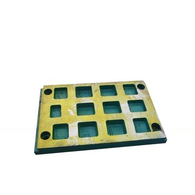 Tipo de máquina de triturador Partes de desgaste de acero de alto manganeso Mn18Cr2 Placa de mandíbula para triturador de mandíbula C80