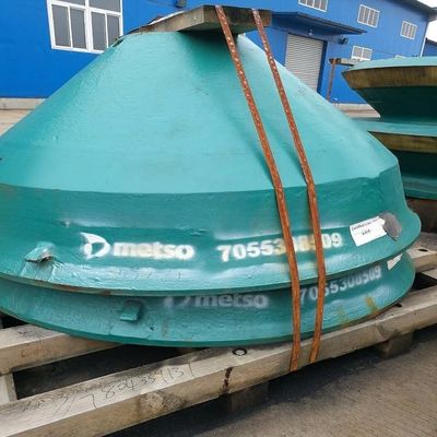 HP400 HP500 Cone Crusher partes de desgaste Mn18Cr2 Mantel y forro de cuenco para el proceso de forja