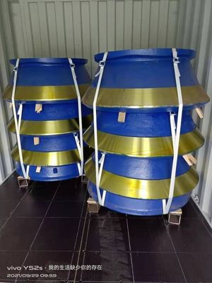 HP200 HP300 HP400 Cone Crusher de fundición de piezas de desgaste Cuenco de revestimiento y manto para la longevidad