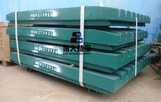 C106 Trituradora de mandíbulas partes de desgaste de acero de alto manganeso Super placas de mandíbula para la minería de energía