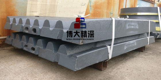 C106 Trituradora de mandíbulas partes de desgaste de acero de alto manganeso Super placas de mandíbula para la minería de energía