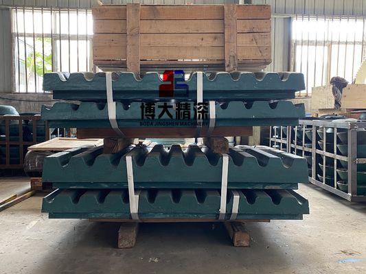 C106 Trituradora de mandíbulas partes de desgaste de acero de alto manganeso Super placas de mandíbula para la minería de energía