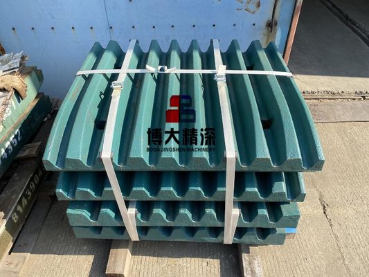 C106 Trituradora de mandíbulas partes de desgaste de acero de alto manganeso Super placas de mandíbula para la minería de energía