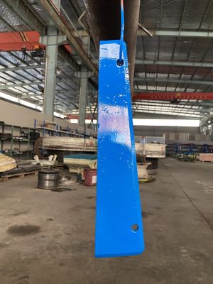 Especificación estándar del cliente Placa de rastreo VSI de acero de alto manganeso para Barmac B7650