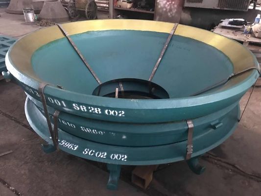 Acero de alto manganeso para la trituradora de piedra Symons 1000 KG límite de peso