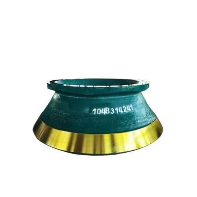 Acero de alto manganeso HP100/200/300/400 triturador de cono Cuenco de revestimiento y manto Peso KG 1000