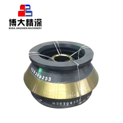 Acero de alto manganeso HP100/200/300/400 triturador de cono Cuenco de revestimiento y manto Peso KG 1000