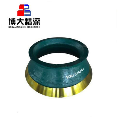 Acero de alto manganeso HP100/200/300/400 triturador de cono Cuenco de revestimiento y manto Peso KG 1000
