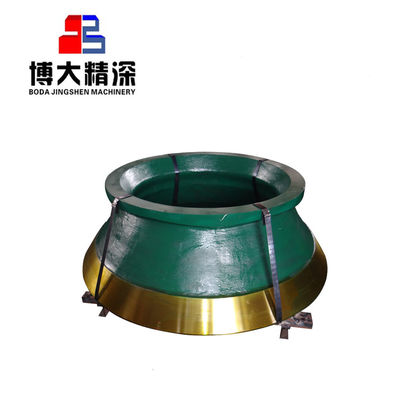 Acero de alto manganeso HP100/200/300/400 triturador de cono Cuenco de revestimiento y manto Peso KG 1000