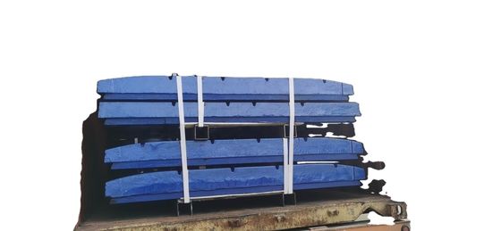C100 Piezas de desgaste de trituradoras Placas de mandíbula fijas y móviles con fundición de tipo de procesamiento