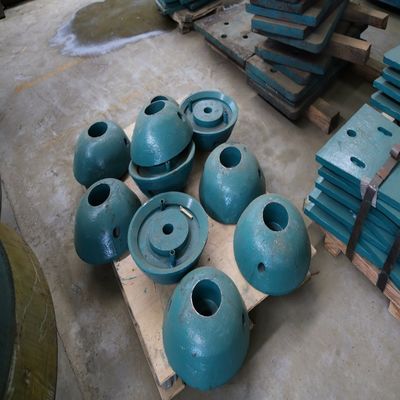 Cone de alimentación de acero de alto manganeso para trituradora HP500 máquina de minería Cone triturador Mn18Cr2 piezas de desgaste
