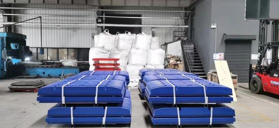 Acero oscilante de alto manganeso C160 Peso de la placa de la mandíbula 999 KG para maquinaria de trituración