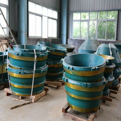 Acero de alto manganeso GP200 cone triturador partes de desgaste manto y cóncavo con competitivo