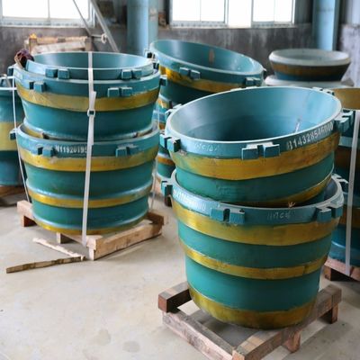 Acero de alto manganeso GP200 cone triturador partes de desgaste manto y cóncavo con competitivo