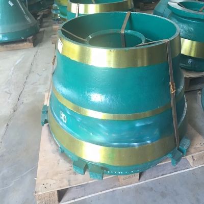 Acero de alto manganeso GP200 cone triturador partes de desgaste manto y cóncavo con competitivo