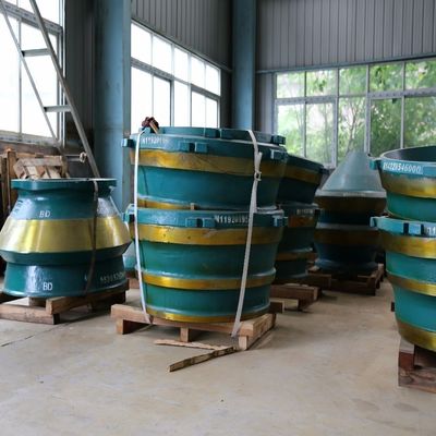 Partes de repuesto para trituradoras de acero de alto manganeso GP220 para máquinas de minería utilizadas en la industria minera