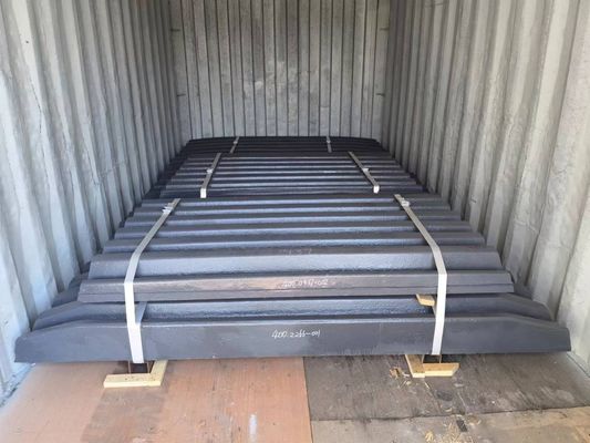 Triturador CJ408 CJ409 Partes de repuesto resistentes al desgaste Placa de mandíbula fija para la minería de energía