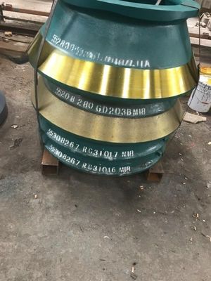 Energía de la minería trituradora de piedra HP200 triturador de cono piezas de desgaste forro de cuenco con peso KG 1000