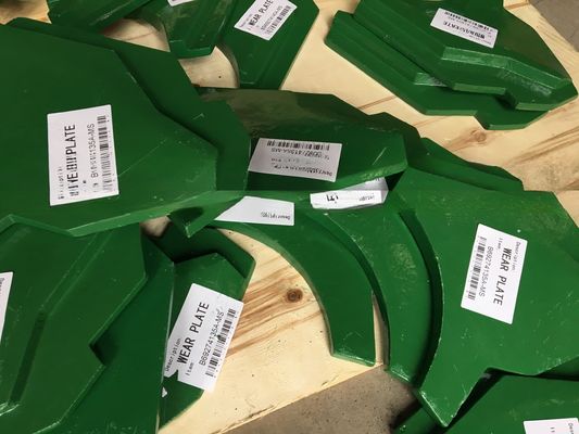 Minería de mineral Máquina de minería de piezas de desgaste VSI triturador placa de desgaste inferior B7150SE