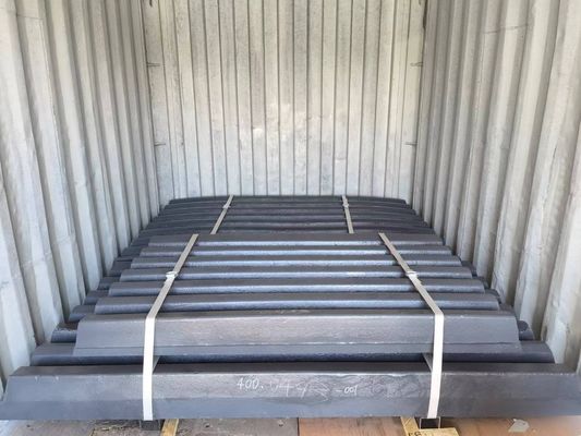Partes de desgaste del triturador de mandíbulas de acero de alto manganeso para el tratamiento de la superficie de las placas de mandíbulas CJ409