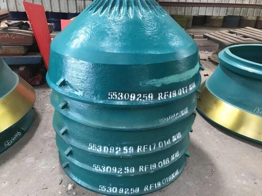 GP300 Trituradora de cono de minería de manganeso alto con manto cóncavo de cuenco de revestimiento de recambios de desgaste