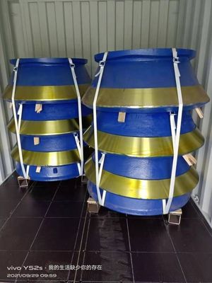 EN124 Estándar Triturador de cono de acero de alto manganeso HP800 Partes de desgaste Cuenco de revestimiento de manto Cóncavo