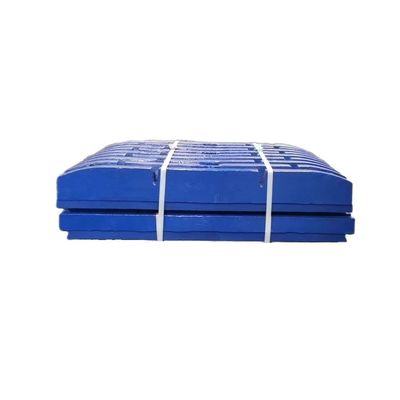 Mn18 material triturador de mandíbula piezas de desgaste placa de mandíbula placa de dientes para sus necesidades