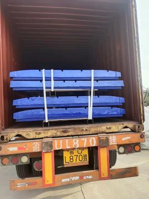Mn18 material triturador de mandíbula piezas de desgaste placa de mandíbula placa de dientes para sus necesidades