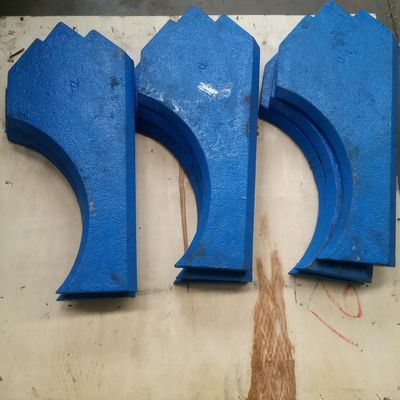 Procesamiento de forja Tipo de triturador de impacto VSI Partes de desgaste Placa de desgaste superior e inferior CV129