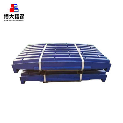 Placa lateral de dientes de alto manganeso triturador de mandíbula placa de dientes OEM fundición