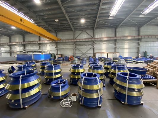 EN124 Triturador de cono estándar HP300 HP400 Partes de desgaste Mantel de fundición y revestimiento de cuenco