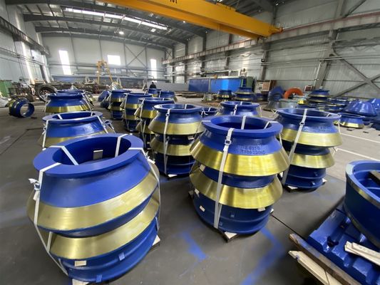 EN124 Triturador de cono estándar HP300 HP400 Partes de desgaste Mantel de fundición y revestimiento de cuenco