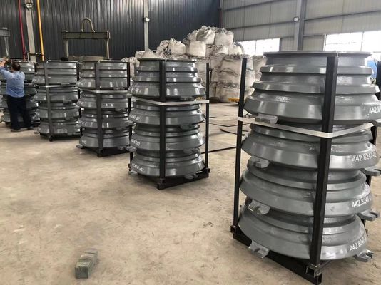 Acceptable OEM CS660 triturador de piezas de desgaste manto Cóncavo para triturador de cono en la minería de mineral
