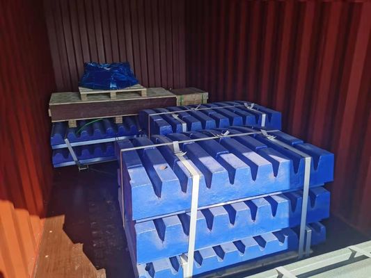 Triturador de mandíbulas con placa de mandíbula fija de desgaste 814320042100 para triturador tipo máquina C100