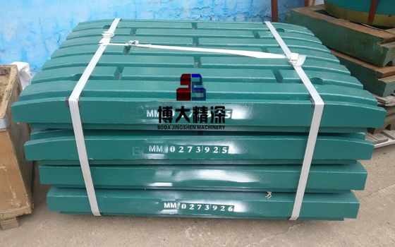 Triturador de mandíbulas con placa de mandíbula fija de desgaste 814320042100 para triturador tipo máquina C100