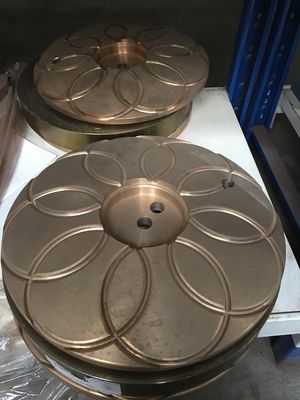 Arenas finas fundidas rodamiento de empuje de bronce liso para los productos minerales de la trituradora de conos GP500