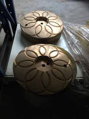 Arenas finas fundidas rodamiento de empuje de bronce liso para los productos minerales de la trituradora de conos GP500