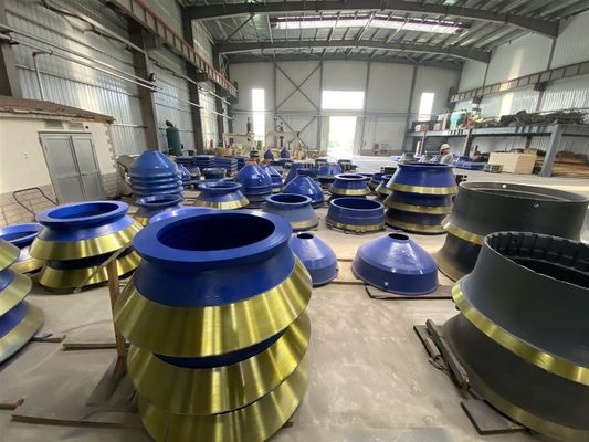Partes de fundición de alto nivel Mantela cóncava de revestimiento de cuenco para procesamiento de trituradoras de conos Tipo
