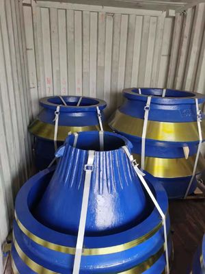 Energía Minería de mineral Minería GP100 100S Cuenco de revestimiento Mn13 Mn18cr2 triturador de cono piezas de repuesto de desgaste ALIO de acero